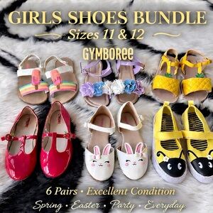 Gymboree Toddler girls size 11&12 shoe bundle, SO adorable!